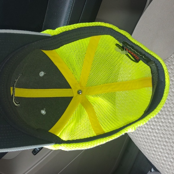 Nike Golf VRS RZN Trucker Mesh Flex Fitted Hat Cap Gray Green M/L Rare - Picture 8 of 10